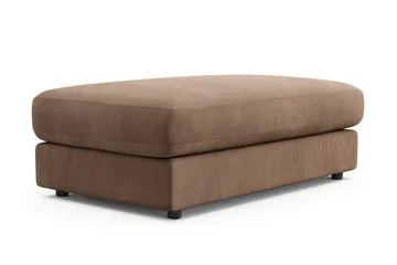 Adelsö by Gynning Rektangulär Fotpall i Manchester - Brun - Möbler - Fåtölj & stolar - Pall & puff - Fotpallar