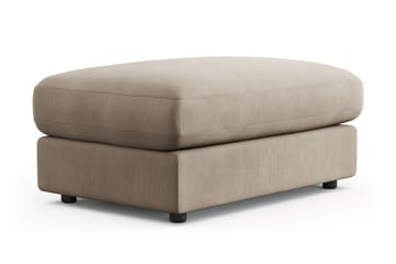 Adelsö by Gynning Rektangulär Fotpall i Manchester - Greige - Möbler - Fåtölj & stolar - Pall & puff - Fotpallar