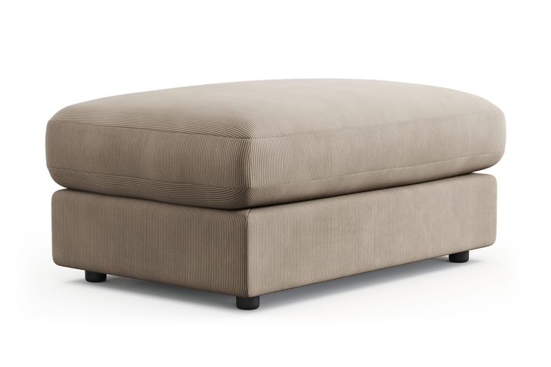 Adelsö by Gynning Rektangulär Fotpall i Manchester - Greige - Möbler - Fåtölj & stolar - Pall & puff - Fotpallar