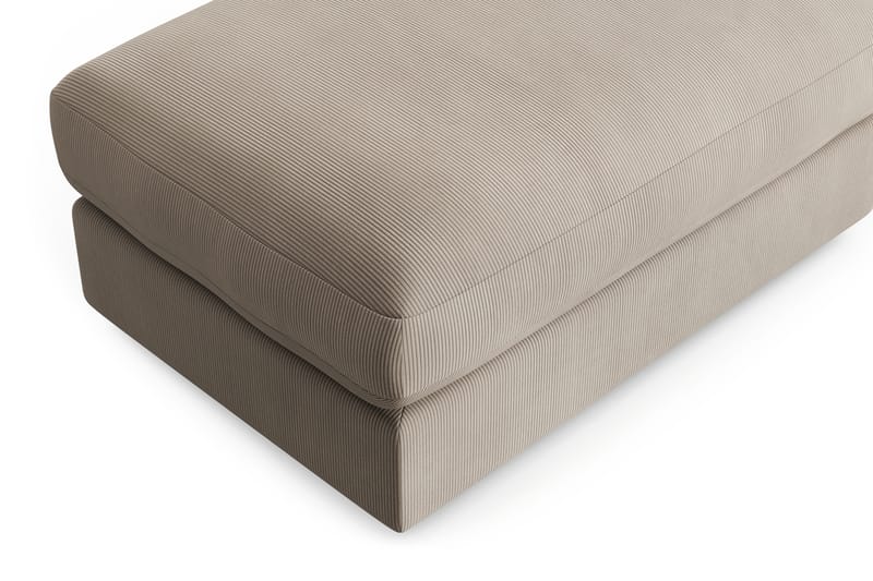 Adelsö by Gynning Rektangulär Fotpall i Manchester - Greige - Möbler - Fåtölj & stolar - Pall & puff - Fotpallar