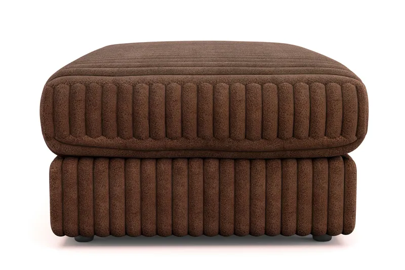 Adelsö by Gynning Rektangulär Fotpall i Manchester - Mörkbrun - Möbler - Fåtölj & stolar - Pall & puff - Fotpallar