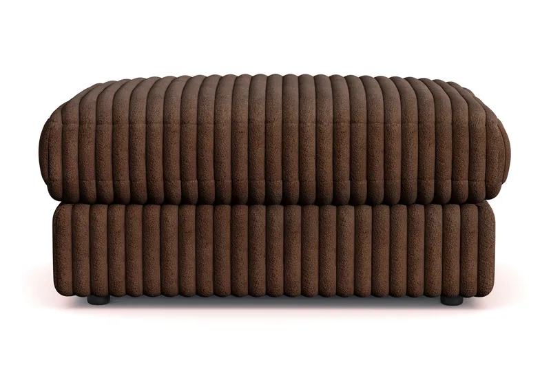 Adelsö by Gynning Rektangulär Fotpall i Manchester - Mörkbrun - Möbler - Fåtölj & stolar - Pall & puff - Fotpallar