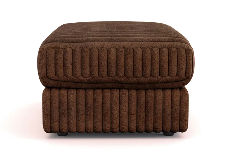 Adelsö by Gynning Rektangulär Fotpall i Manchester - Mörkbrun - Möbler - Fåtölj & stolar - Pall & puff - Fotpallar