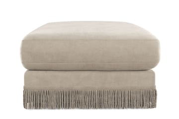 Adelsö by Gynning Rektangulär Fotpall i Sammet - Beige - Möbler - Fåtölj & stolar - Pall & puff - Fotpallar