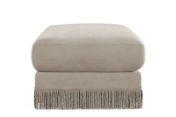 Adelsö by Gynning Rektangulär Fotpall i Sammet - Beige - Möbler - Fåtölj & stolar - Pall & puff - Fotpallar