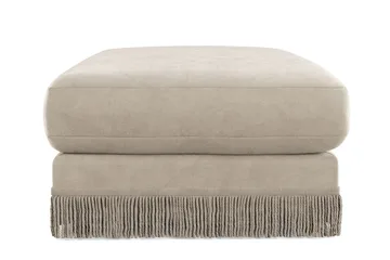 Adelsö by Gynning Rektangulär Fotpall i Sammet - Beige - Möbler - Fåtölj & stolar - Pall & puff - Fotpallar