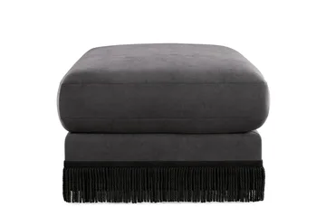 Adelsö by Gynning Rektangulär Fotpall i Sammet - Mörkgrå - Möbler - Fåtölj & stolar - Pall & puff - Fotpallar