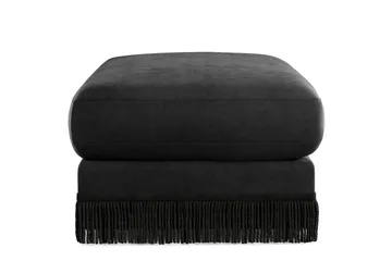 Adelsö by Gynning Rektangulär Fotpall i Sammet - Svart - Möbler - Fåtölj & stolar - Pall & puff - Fotpallar