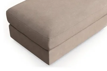 Adelsö by Gynning Rektangulär Fotpall i Tyg - Beige - Möbler - Fåtölj & stolar - Pall & puff - Fotpallar