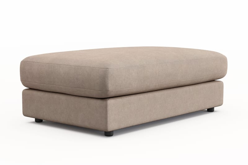 Adelsö by Gynning Rektangulär Fotpall i Tyg - Beige - Möbler - Fåtölj & stolar - Pall & puff - Fotpallar