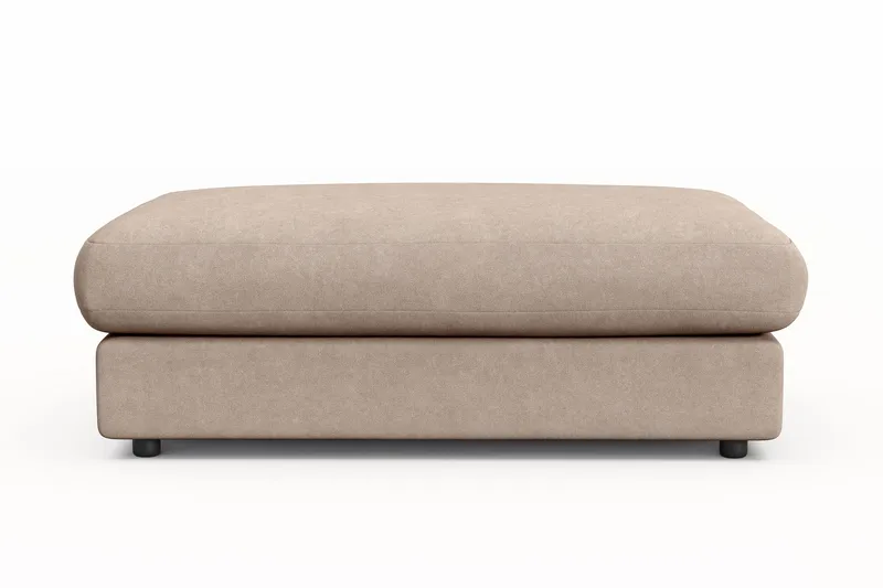 Adelsö by Gynning Rektangulär Fotpall i Tyg - Beige - Möbler - Fåtölj & stolar - Pall & puff - Fotpallar