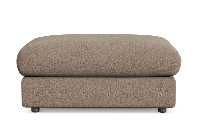 Adelsö by Gynning Rektangulär Fotpall i Tyg, Brun