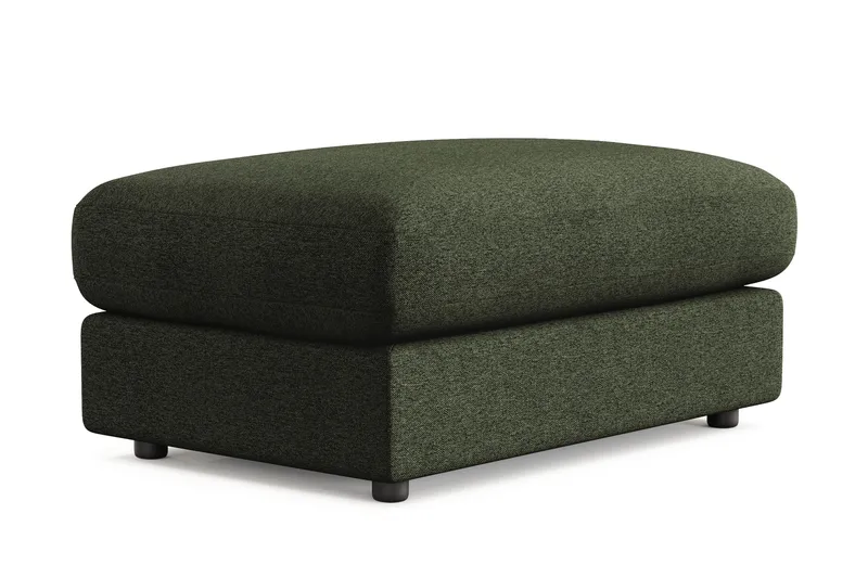 Adelsö by Gynning Rektangulär Fotpall i Tyg - Grön - Möbler - Fåtölj & stolar - Pall & puff - Fotpallar