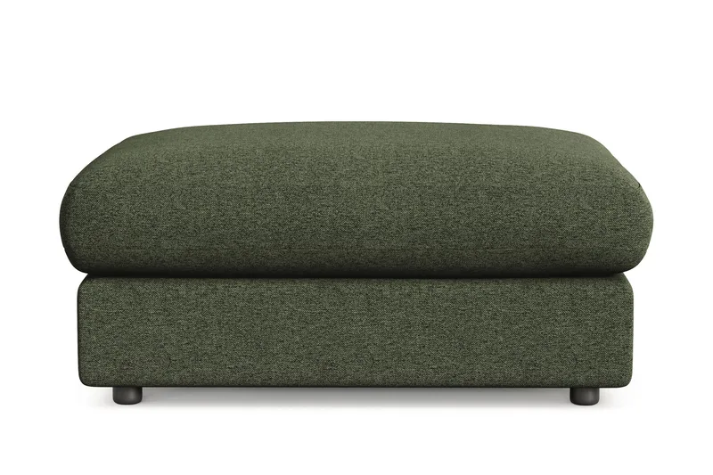 Adelsö by Gynning Rektangulär Fotpall i Tyg, Grön