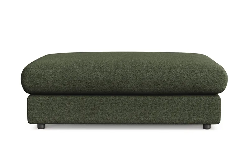 Adelsö by Gynning Rektangulär Fotpall i Tyg - Grön - Möbler - Fåtölj & stolar - Pall & puff - Fotpallar