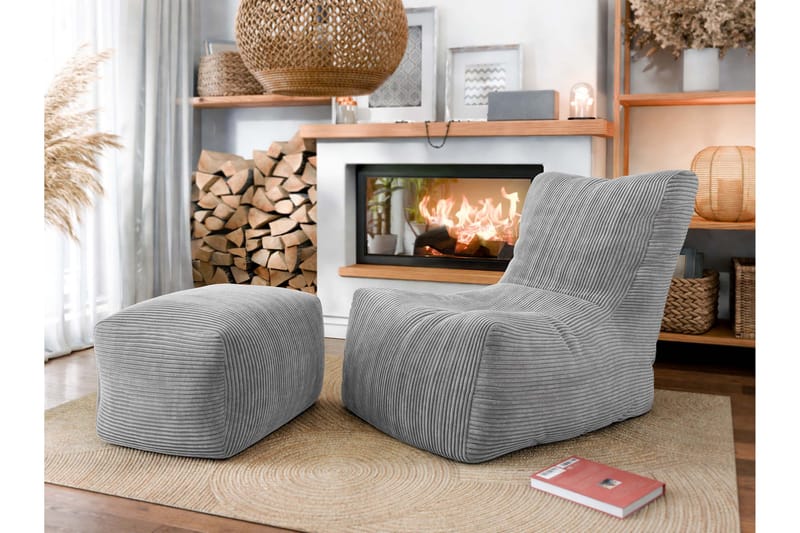 Afridi Sittpuff Utomhus 100 cm - Grå - Möbler - Fåtölj & stolar - Pall & puff - Sittpuff