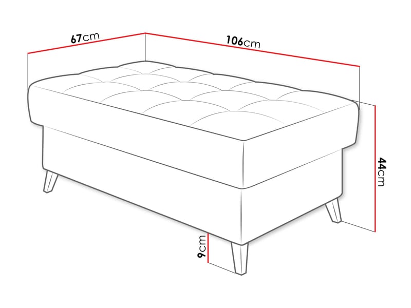 Amshyttan Fotpall 106 cm - Grön - Möbler - Fåtölj & stolar - Pall & puff - Fotpallar