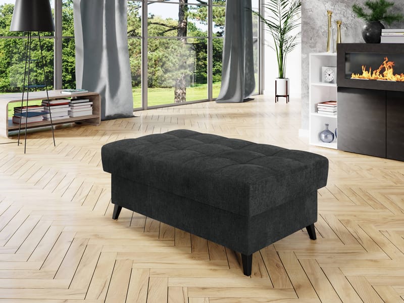 Amshyttan Fotpall 67 cm - Svart - Möbler - Fåtölj & stolar - Pall & puff - Sittpuff
