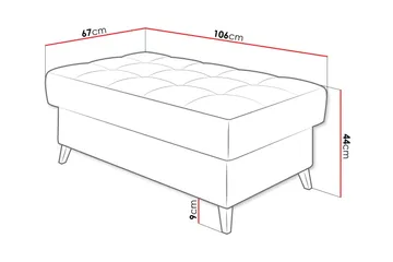 Amshyttan Sittpuff - Vit - Möbler - Fåtölj & stolar - Pall & puff - Sittpuff