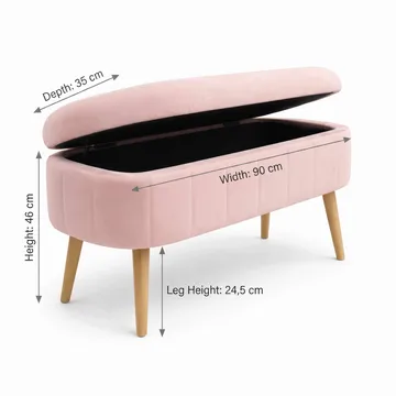 Armenia Sittpuff med förvaring 90 cm - Möbler - Fåtölj & stolar - Pall & puff - Sittpuff