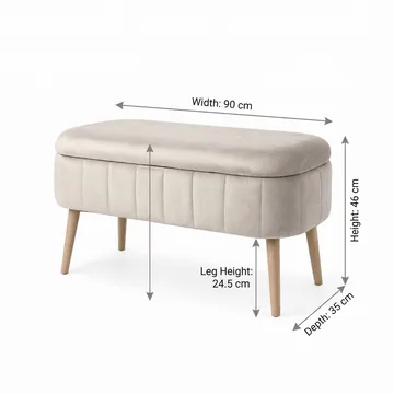Armenia Sittpuff med förvaring 90 cm - Möbler - Fåtölj & stolar - Pall & puff - Sittpuff