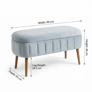Armenia Sittpuff med förvaring 90 cm - Möbler - Fåtölj & stolar - Pall & puff - Sittpuff