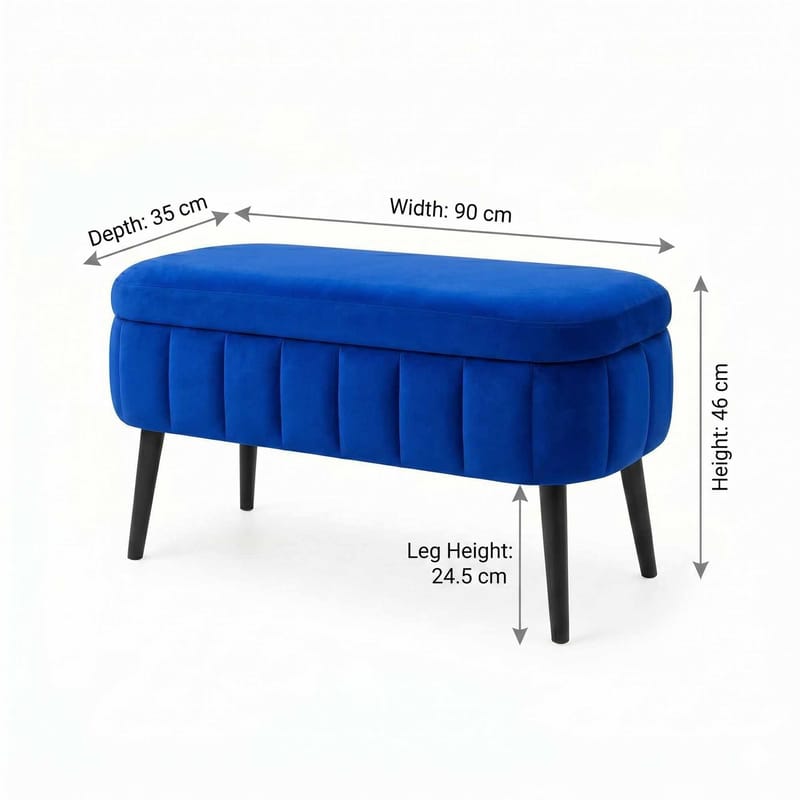 Armenia Sittpuff med förvaring 90 cm - Möbler - Fåtölj & stolar - Pall & puff - Sittpuff