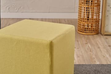 Azoula Sittpuff 40 cm - Gul - Möbler - Fåtölj & stolar - Pall & puff - Sittpuff