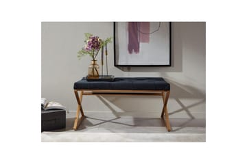 Bänk Wohnling klädd Chesterfield-utseende med sammetsklädsel enkel ram - enkel ram - Möbler - Fåtölj & stolar - Pall & puff - Fotpallar