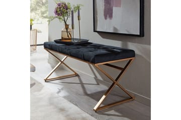 Bänk Wohnling klädd Chesterfield-utseende med sammetsklädsel enkel ram - enkel ram - Möbler - Fåtölj & stolar - Pall & puff - Fotpallar