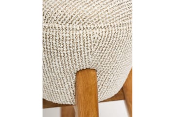Brenric Howard fotpall 38 cm - Cream/Valnöt - Möbler - Fåtölj & stolar - Pall & puff - Fotpallar
