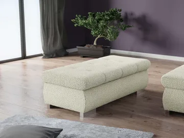 Cerys Fotpall 120 cm - Beige - Möbler - Fåtölj & stolar - Pall & puff - Fotpallar