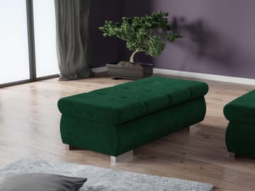 Cerys Fotpall 120 cm - Grön - Möbler - Fåtölj & stolar - Pall & puff - Fotpallar