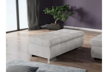 Cerys Fotpall 60 cm - Grå - Möbler - Fåtölj & stolar - Pall & puff - Fotpallar