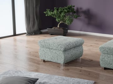 Cerys Fotpall 60 cm - Grå - Möbler - Fåtölj & stolar - Pall & puff - Fotpallar