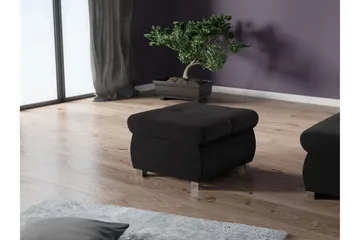 Cerys Fotpall 60 cm - Svart - Möbler - Fåtölj & stolar - Pall & puff - Fotpallar