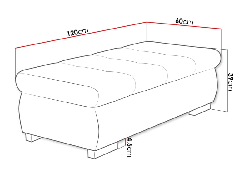 Cerys Fotpall - beige - Möbler - Fåtölj & stolar - Pall & puff - Sittpuff