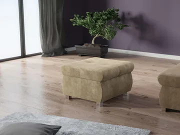 Cerys Fotpall - beige - Möbler - Fåtölj & stolar - Pall & puff - Sittpuff