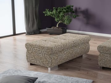 Cerys Fotpall - beige - Möbler - Fåtölj & stolar - Pall & puff - Sittpuff