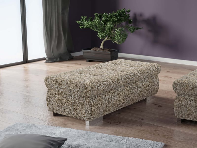 Cerys Fotpall - beige - Möbler - Fåtölj & stolar - Pall & puff - Sittpuff