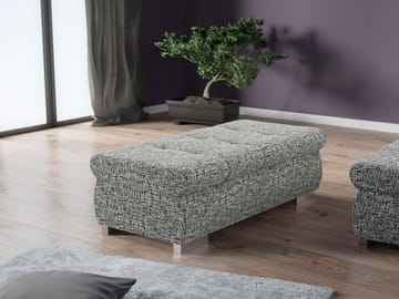 Cerys Fotpall - grå - Möbler - Fåtölj & stolar - Pall & puff - Sittpuff