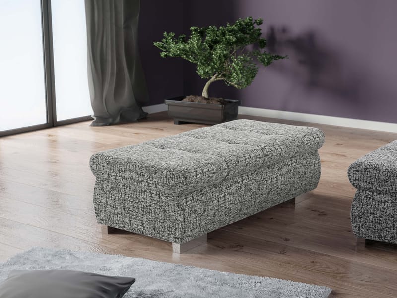 Cerys Fotpall - grå - Möbler - Fåtölj & stolar - Pall & puff - Sittpuff