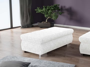 Cerys Fotpall - vit - Möbler - Fåtölj & stolar - Pall & puff - Sittpuff