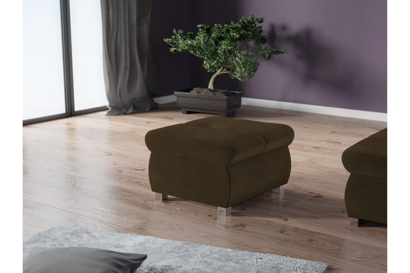 Cerys Sittpuff - Brun - Möbler - Fåtölj & stolar - Pall & puff - Sittpuff