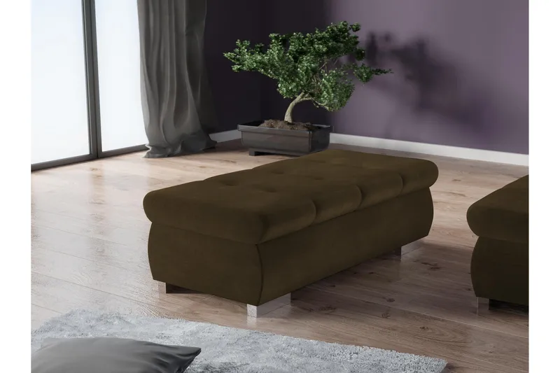 Cerys Sittpuff - Brun - Möbler - Fåtölj & stolar - Pall & puff - Sittpuff