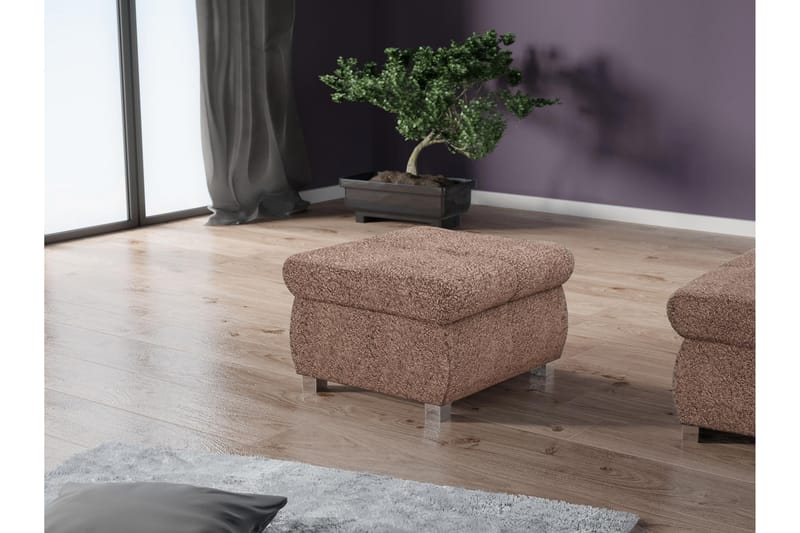 Cerys Sittpuff - Brun - Möbler - Fåtölj & stolar - Pall & puff - Sittpuff