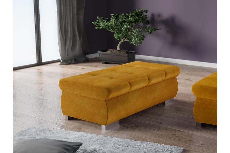 Cerys Sittpuff - Orange - Möbler - Fåtölj & stolar - Pall & puff - Sittpuff