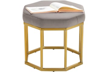 Charites Sittpall - Grå - Möbler - Fåtölj & stolar - Pall & puff