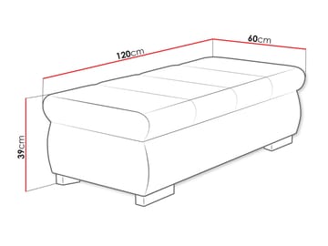 Cillo Fotpall 120 cm - Möbler - Fåtölj & stolar - Pall & puff - Sittpuff