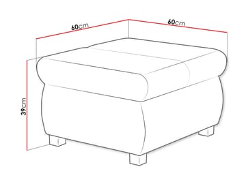 Cillo Fotpall 60 cm - Möbler - Fåtölj & stolar - Pall & puff - Sittpuff